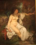 Gustave Courbet Bather Sleeping by a Brook oil on canvas